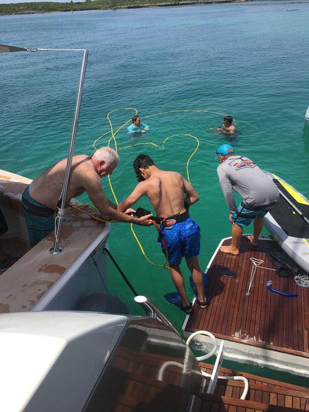 Galati Yacht Sales’ annual Bahamas Rendezvous team scuba