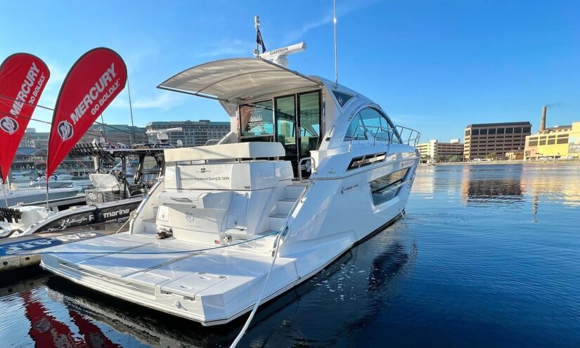 Cruisers 50 Cantius is currently displaying the award-winning Volvo Assisted Docking System at IBEX