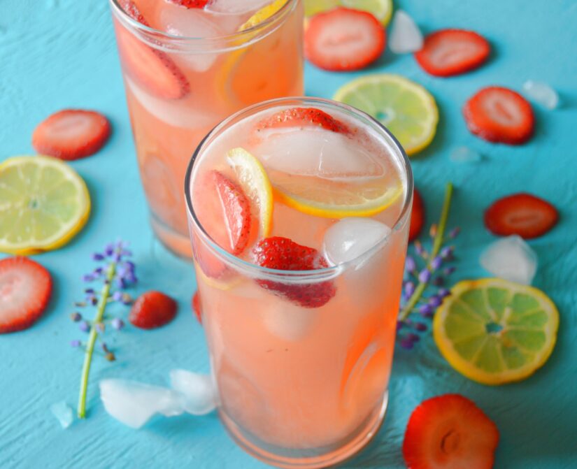 spiked strawberry lemonade