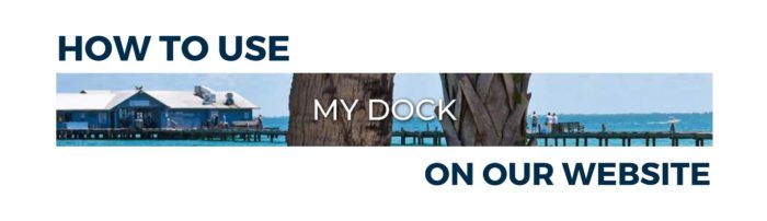 How to use save my yacht feature on my dock