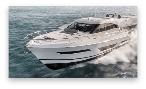 New Maritimo yachts running at high speed on the water